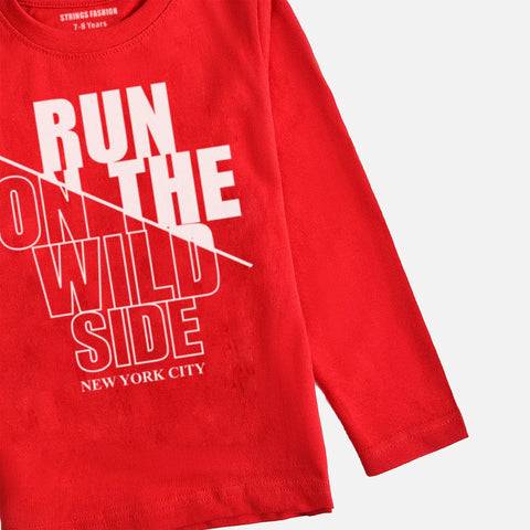 RUN ON THE WILD SIDE FEISTA BOYS LONG SLEEVE T-SHIRT