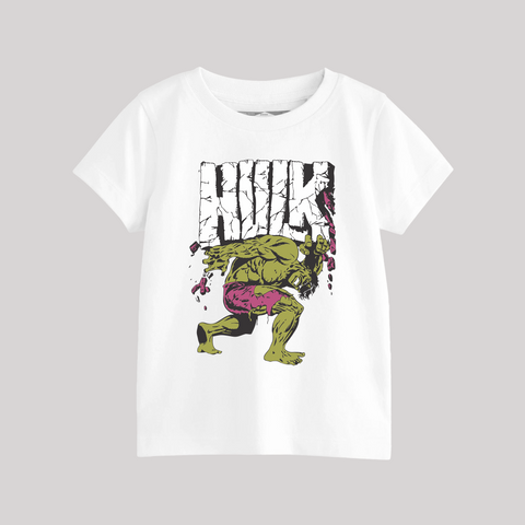 HULK JUNIOR WHITE COLOR BOYS T.SHIRT