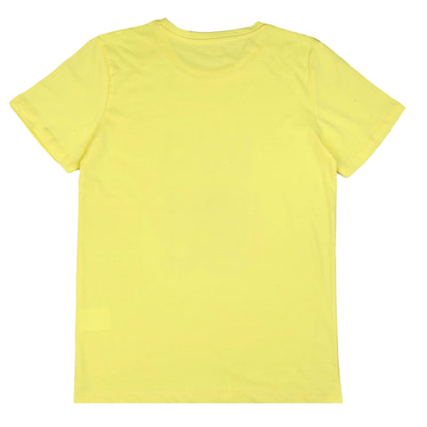 DIGITAL PRINTED BURN FAT YELLOW JUNIOR BOYS T.SHIRT