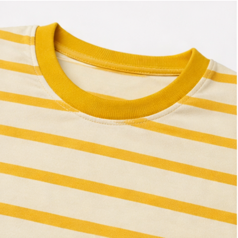 F.STRIPER YELLOW AND WHITE JUNIOR BOYS T.SHIRT