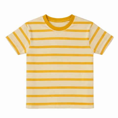 F.STRIPER YELLOW AND WHITE JUNIOR BOYS T.SHIRT